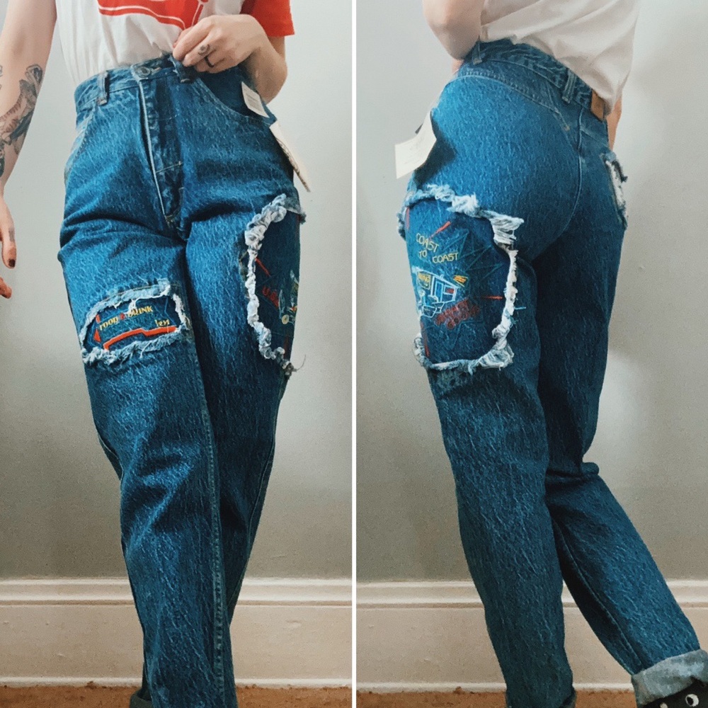 Vintage Deadstock Lee Acid Wash Jeans